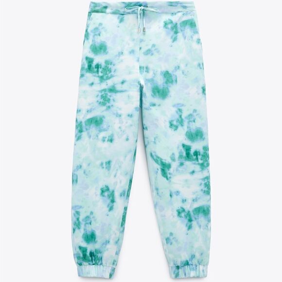 Zara TIE DYE JOGGER PANTS - Picture 1 of 3